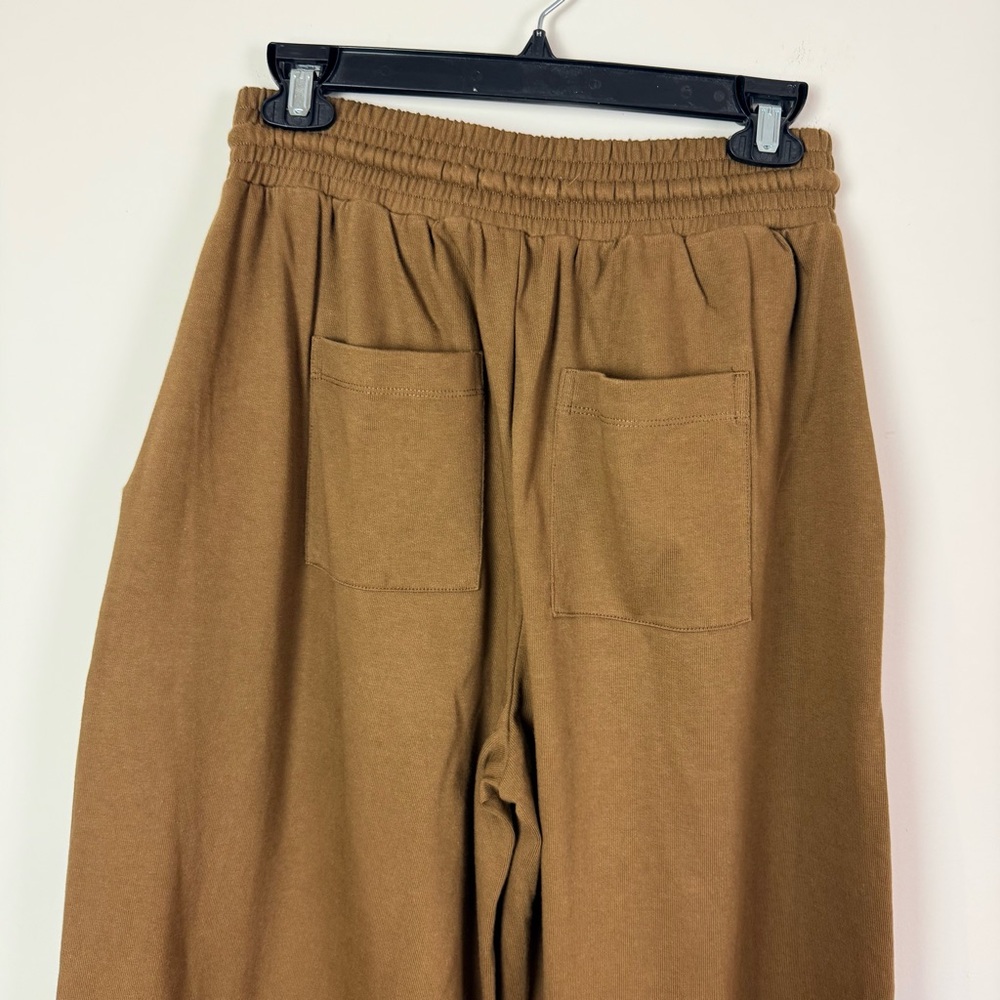 Madewell Brown Wide-Leg Drawstring Crop Pants - Picture 9 of 10
